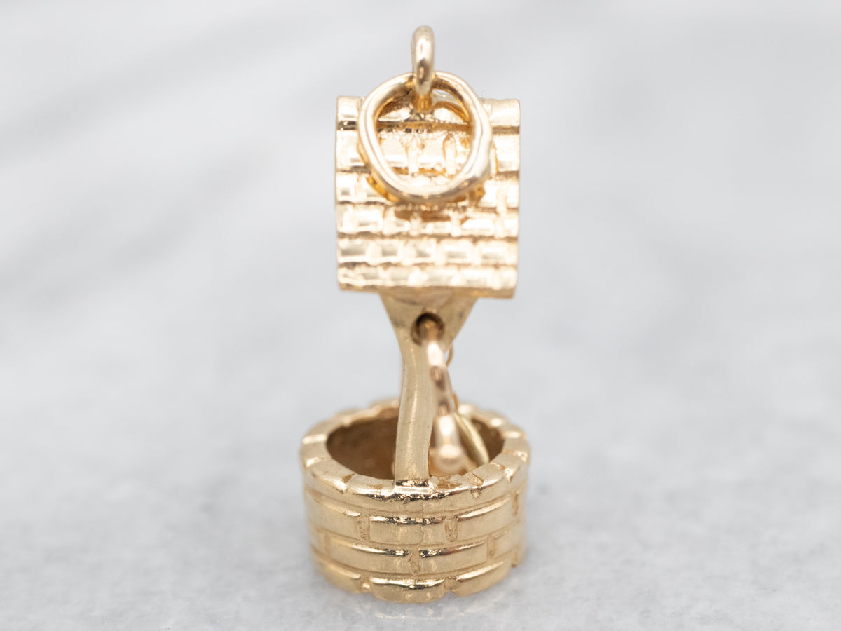 Yellow Gold Wishing Well Pendant