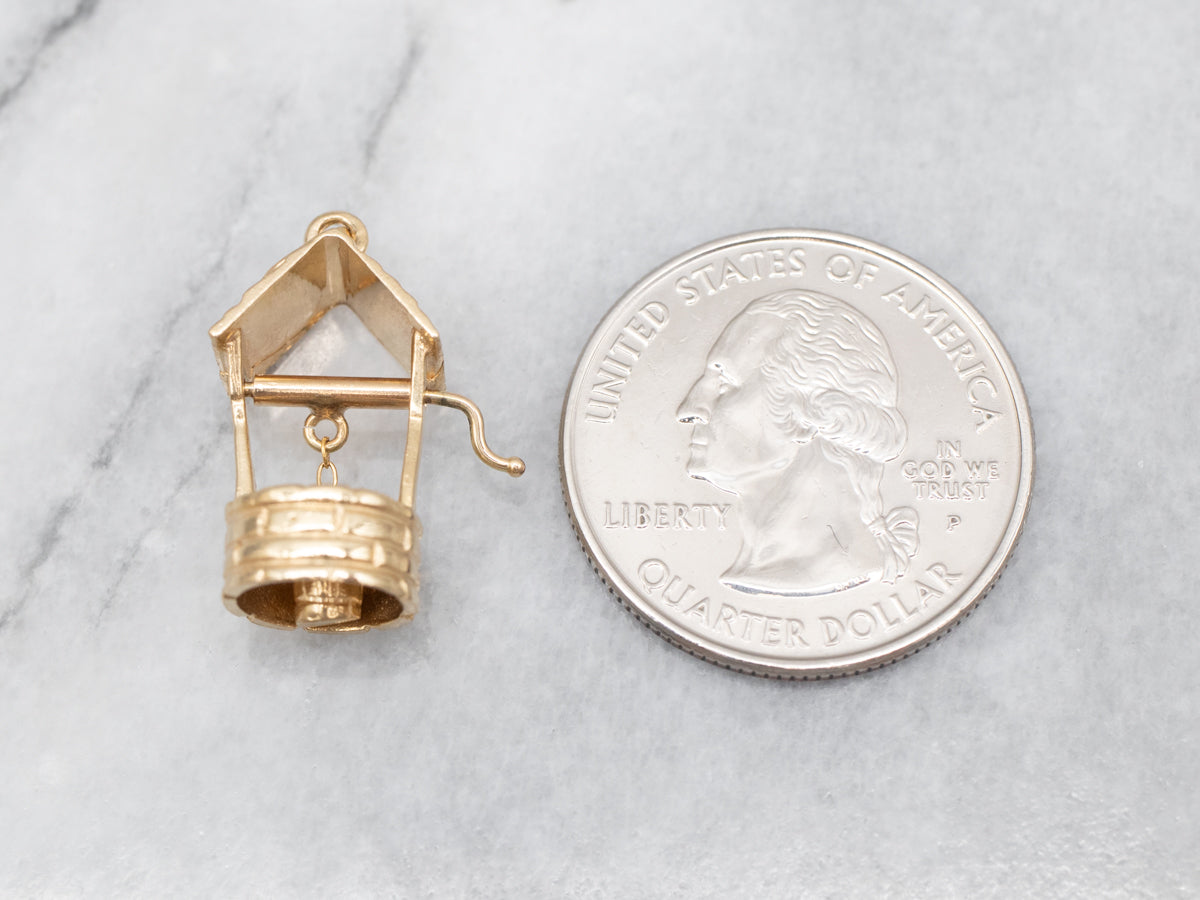 Yellow Gold Wishing Well Pendant