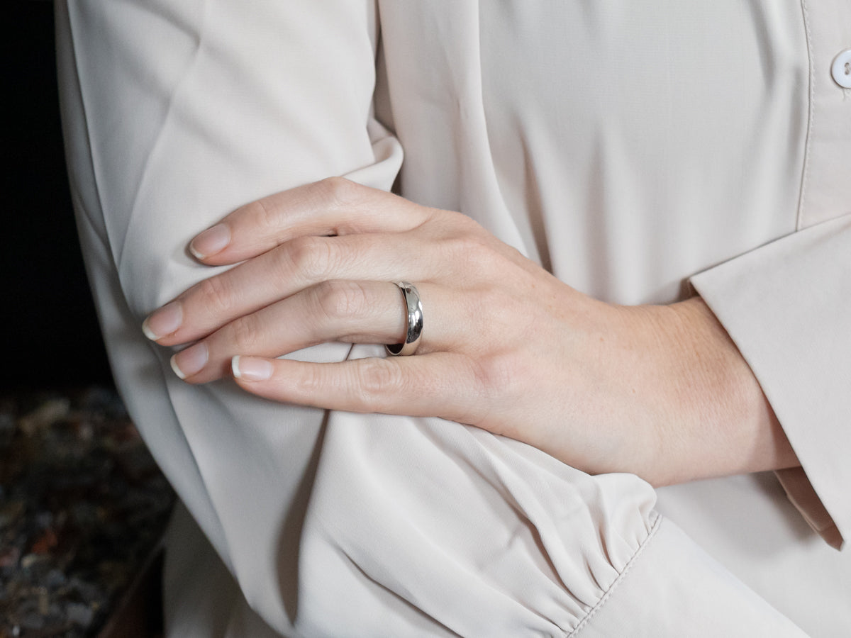 Palladium Plain Wedding Band