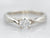 White Gold Twist Shank Diamond Solitaire Engagement Ring