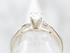 White Gold Twist Shank Diamond Solitaire Engagement Ring