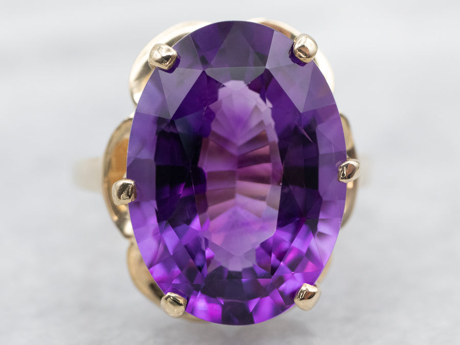 Buttercup Amethyst Cocktail Ring