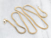 Yellow Gold Foxtail Chain with Lobster Clasp