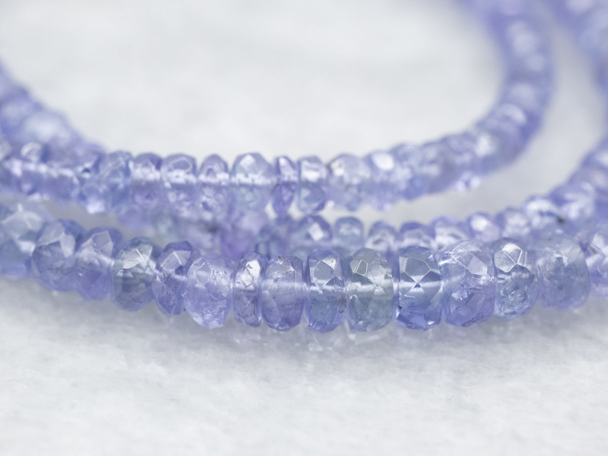 Gold Fill Tanzanite Strand Necklace