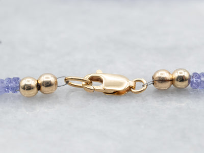 Gold Fill Tanzanite Strand Necklace