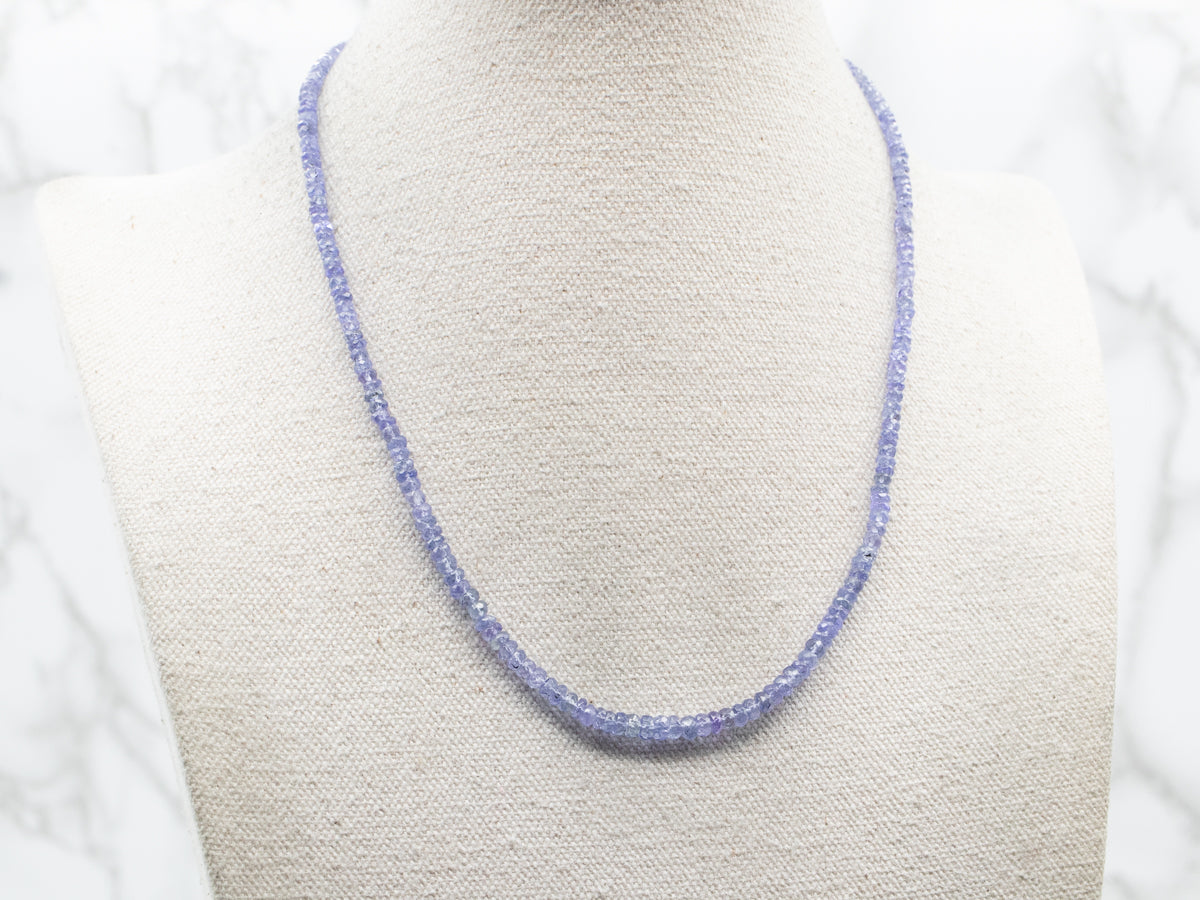Gold Fill Tanzanite Strand Necklace