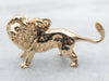Vintage Gold Lion Charm or Pendant