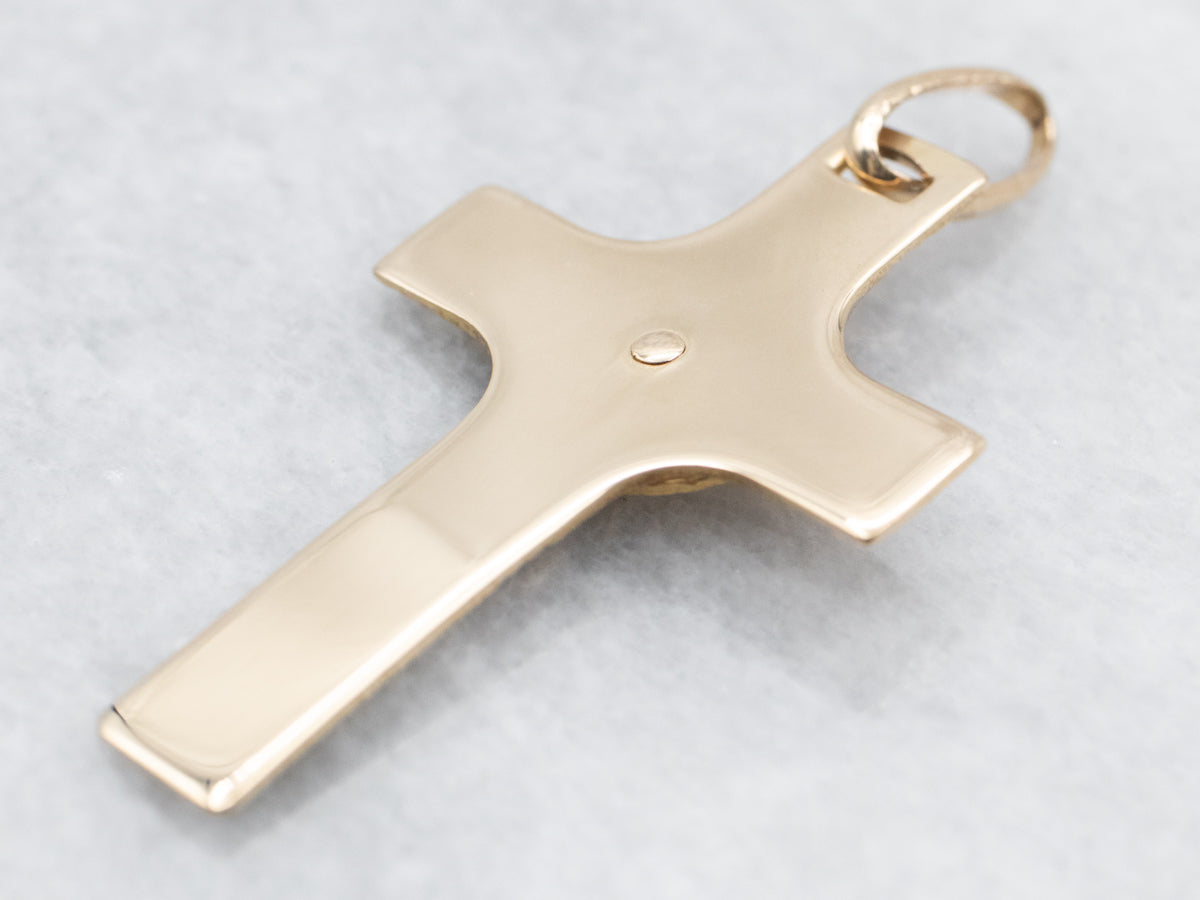 Vintage Gold Crucifix Pendant