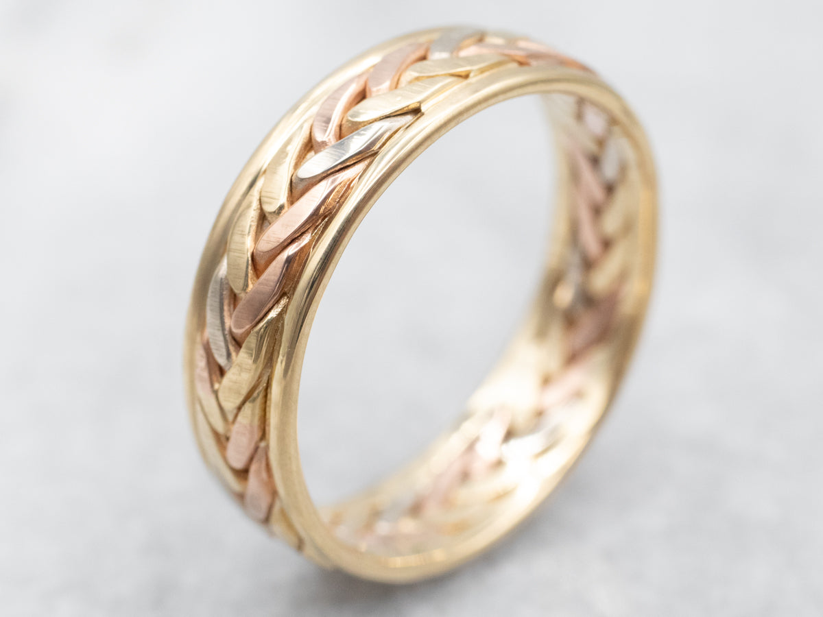 Tri Color Braided Band