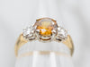 Two Tone Sphene and Diamond Ring