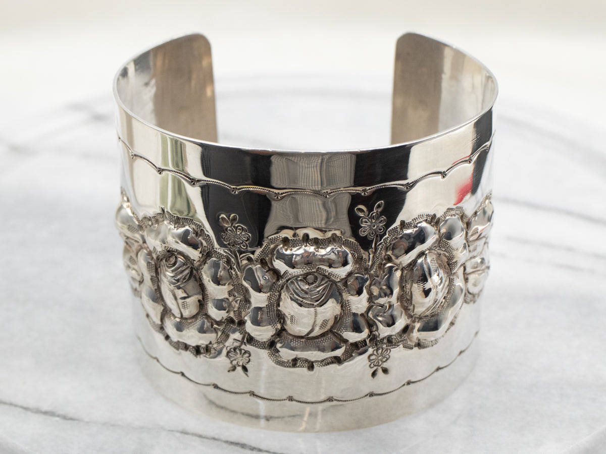 silver Shan bracelet, Myanmar (Burma) - ethnicadornment