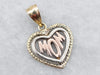 Sweetheart Gold "MOM" Heart Pendant