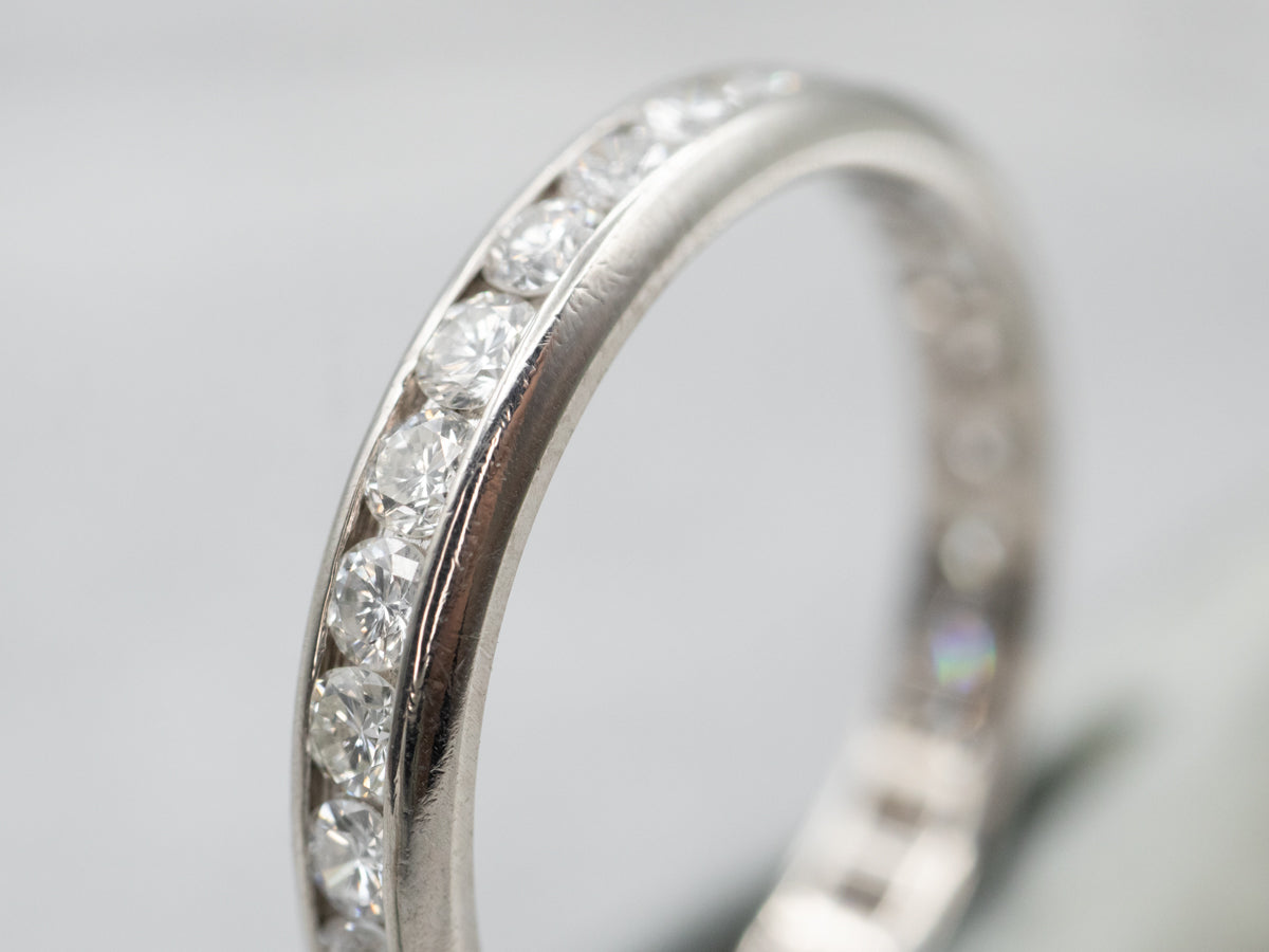 Palladium and Raw Diamond Wedding Band – Naifeh Fine Jewelry