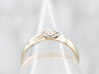 Vintage Old Mine Cut Diamond Engagement Ring