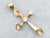 Yellow Gold Cross Pendant with Diamond Accent