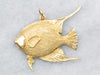 Yellow Gold Angel Fish Pendant