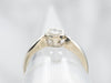 White Gold Bezel Set Diamond Solitaire Engagement Ring