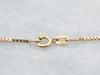 Yellow Gold Long Box Chain with Spring Ring Clasp