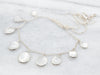 Sterling Silver Moonstone Adjustable Necklace with Lobster Clasp