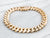 Yellow Gold Heavy Curb Chain Bracelet with Box Clasp