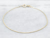 Yellow Gold Serpentine Chain Bracelet with Spring Ring Clasp