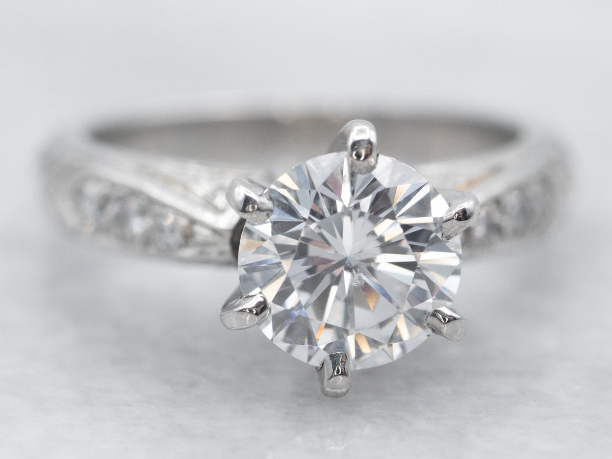 Stunning Platinum and Diamond Engagement Ring