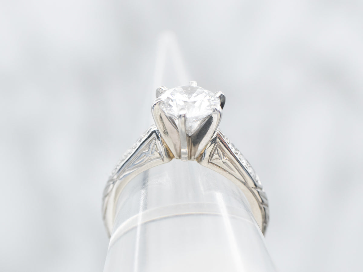 Stunning Platinum and Diamond Engagement Ring