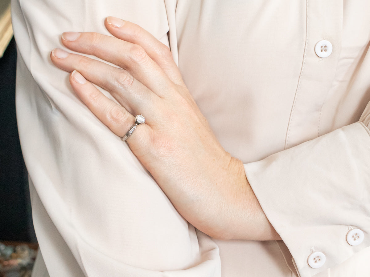 Stunning Platinum and Diamond Engagement Ring