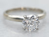 White Gold and Platinum The Leo GSI Certified Diamond Engagement Ring with Diamond Accent on Inside of Band