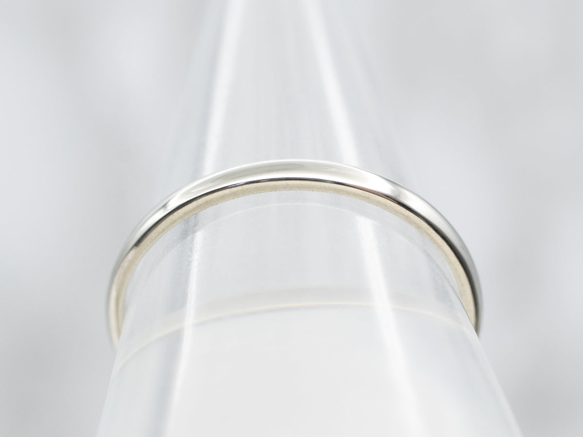 Simple White Gold Band