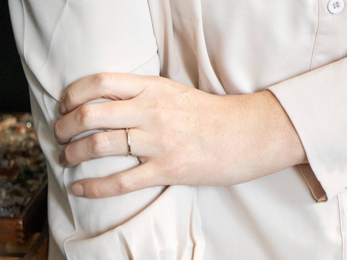 Simple White Gold Band