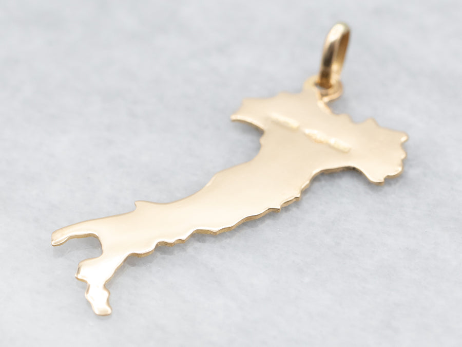 Yellow Gold Italy Charm
