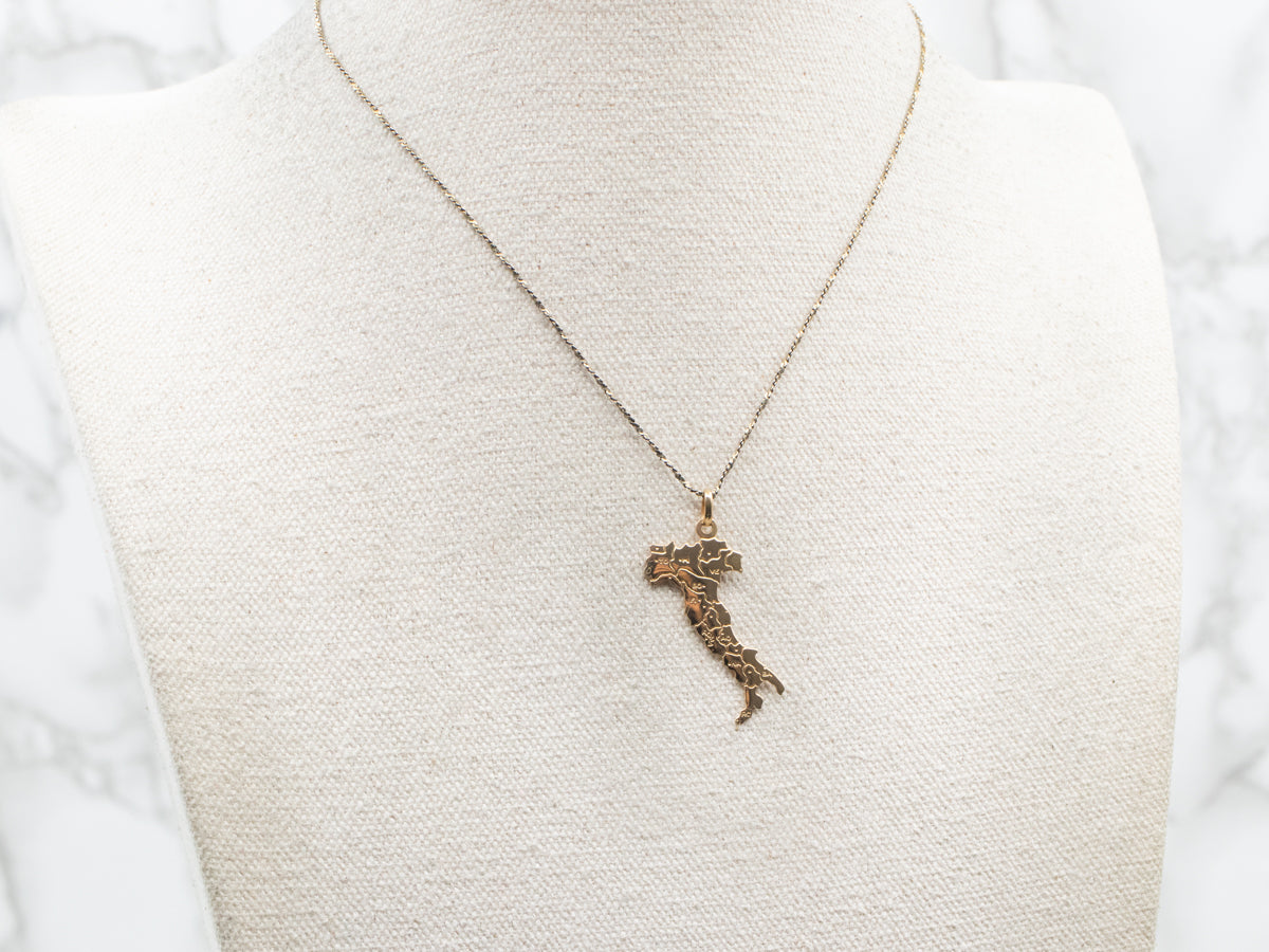 Yellow Gold Italy Charm