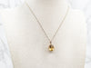 Yellow Gold Oval Cut Yellow Beryl Solitaire Pendant