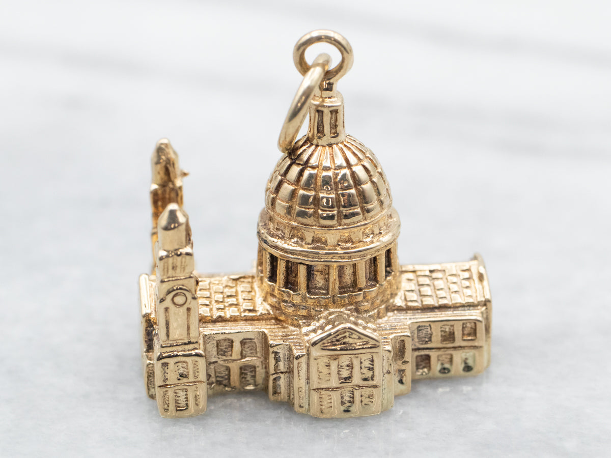 Yellow Gold Saint Paul's Cathedral Pendant