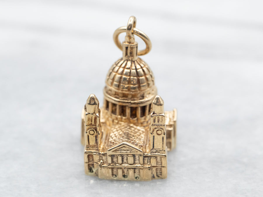 Yellow Gold Saint Paul's Cathedral Pendant