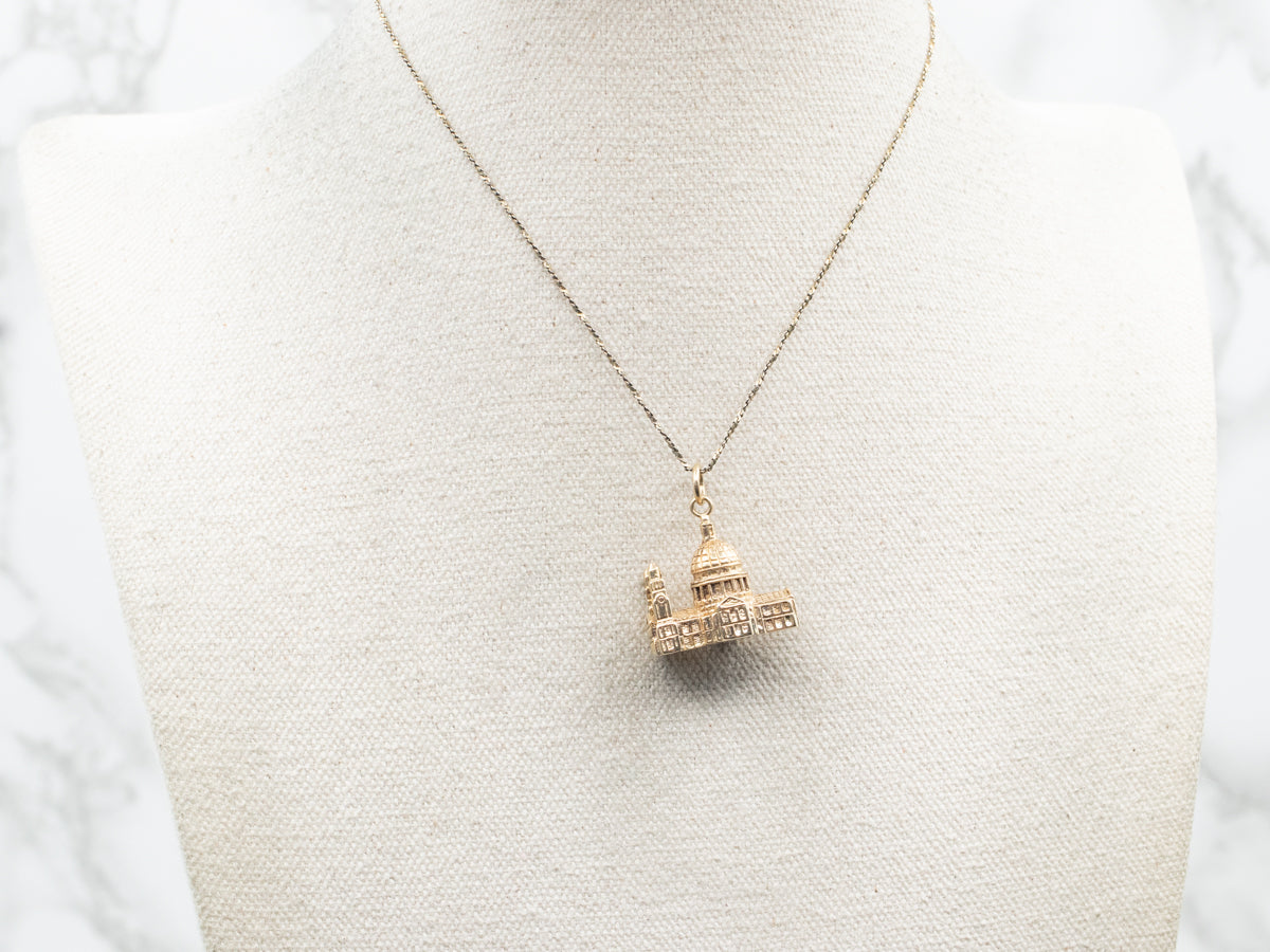 Yellow Gold Saint Paul's Cathedral Pendant