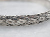 Sterling Silver Botanical Stamped Bangle Bracelet
