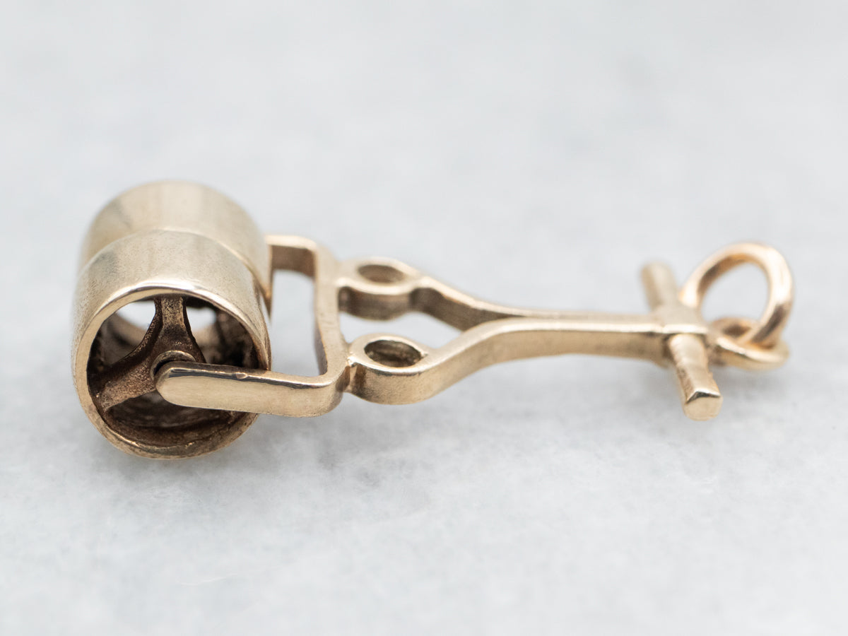 Yellow Gold Roller Charm