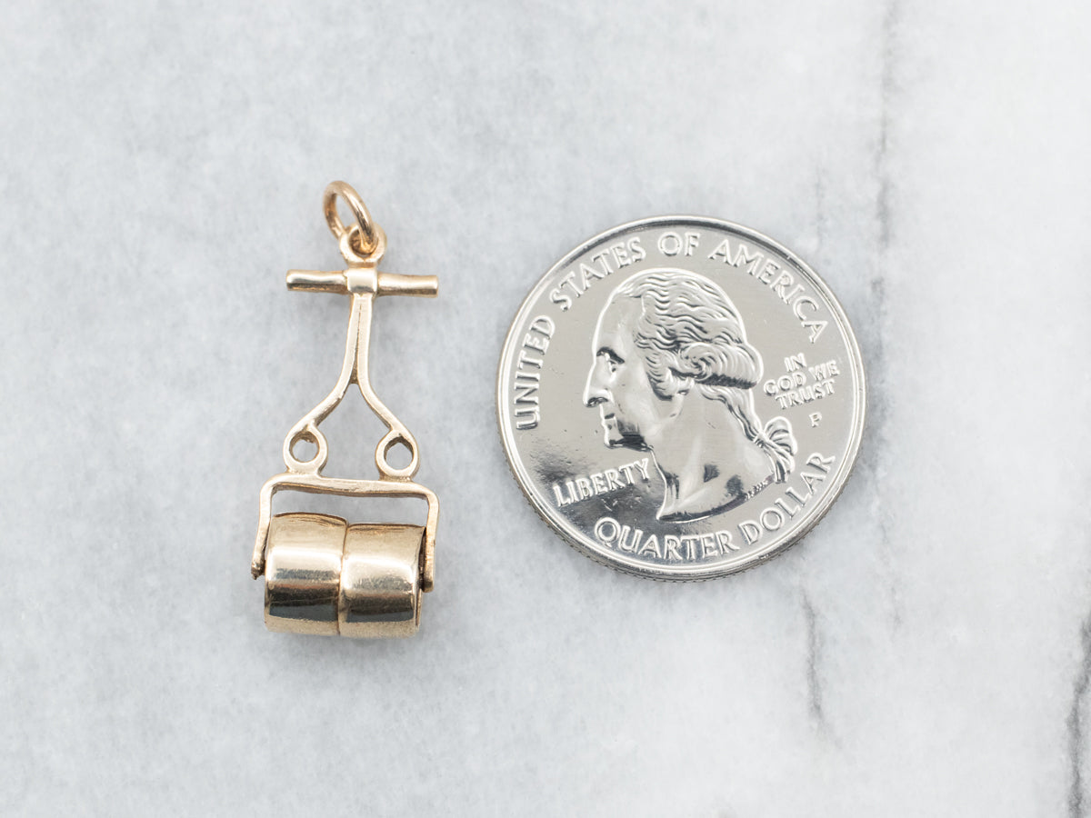 Yellow Gold Roller Charm