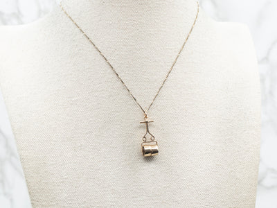 Yellow Gold Roller Charm