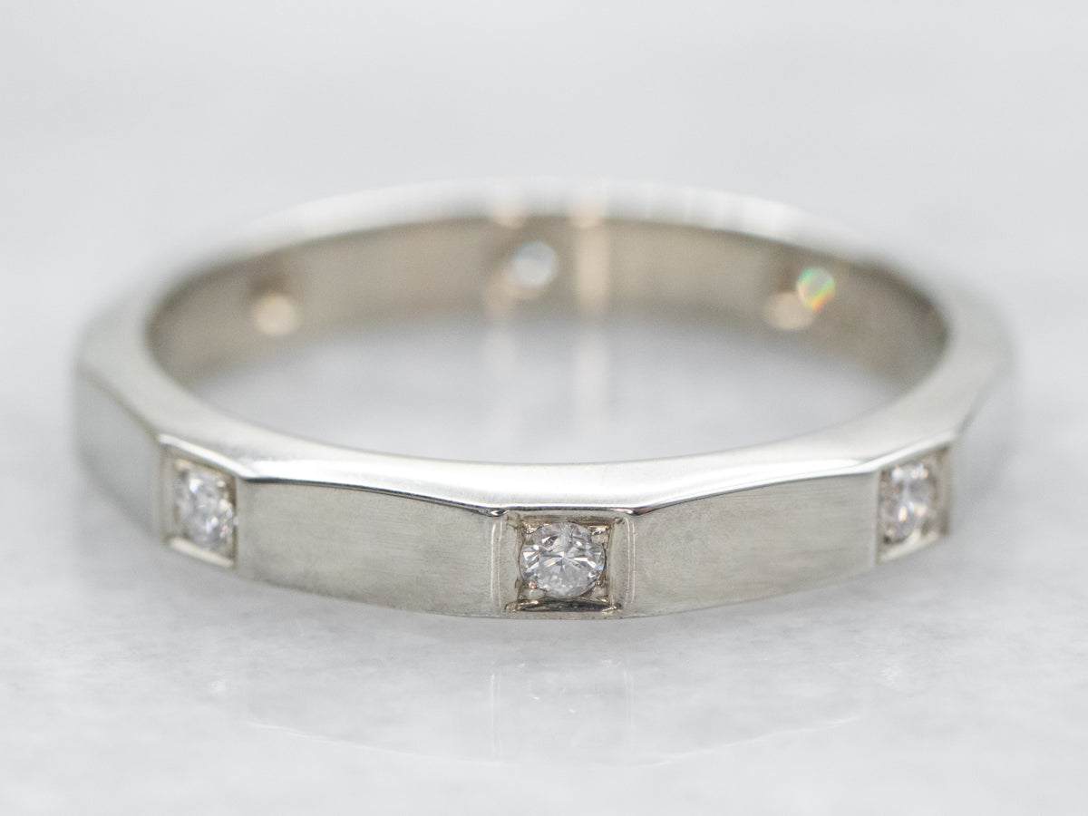 White Gold Diamond Eternity Wedding Band