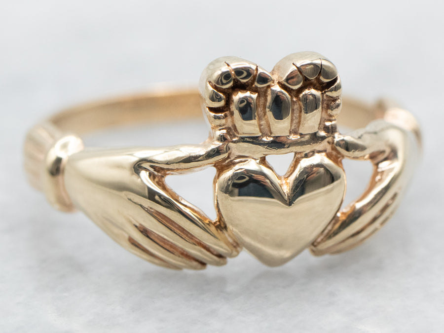 Yellow Gold Claddagh Ring