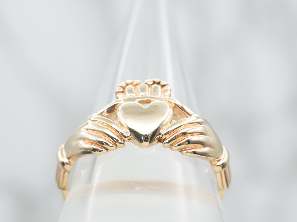 Yellow Gold Claddagh Ring