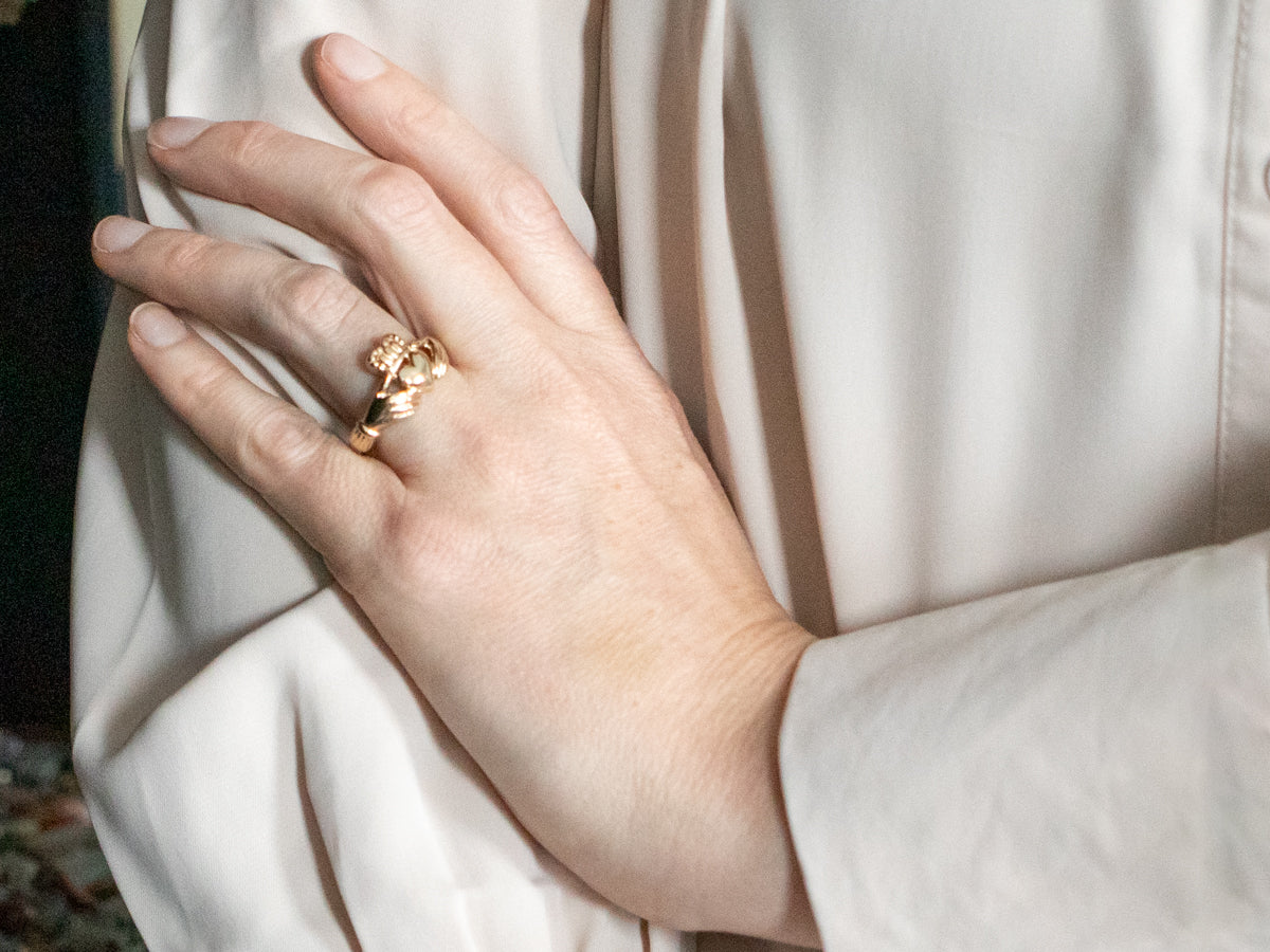 Yellow Gold Claddagh Ring