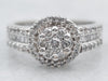 Stunning Diamond Cluster Engagement Ring