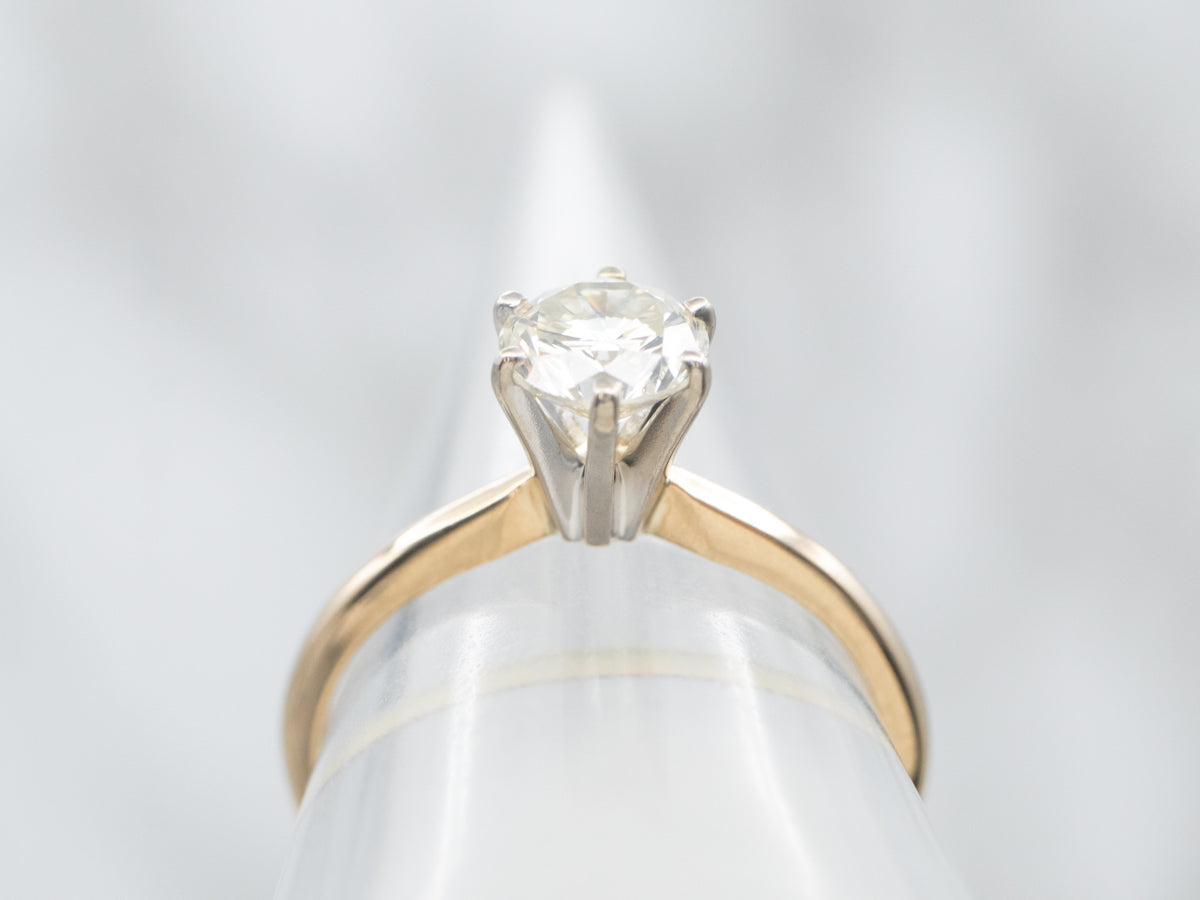 Vintage Diamond Solitaire Engagement Ring