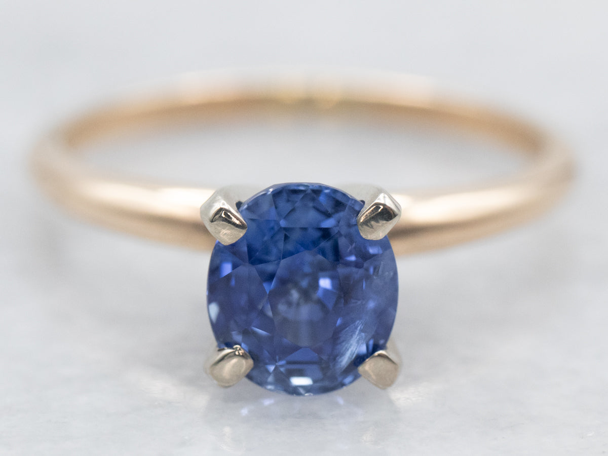 Classic Sapphire Solitaire Engagement Ring