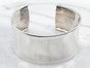 Sterling Silver Concave Cuff Bracelet
