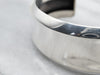Sterling Silver Concave Cuff Bracelet